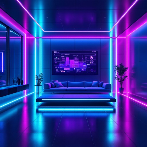 Futuristic Interior Smart Lighting Controls